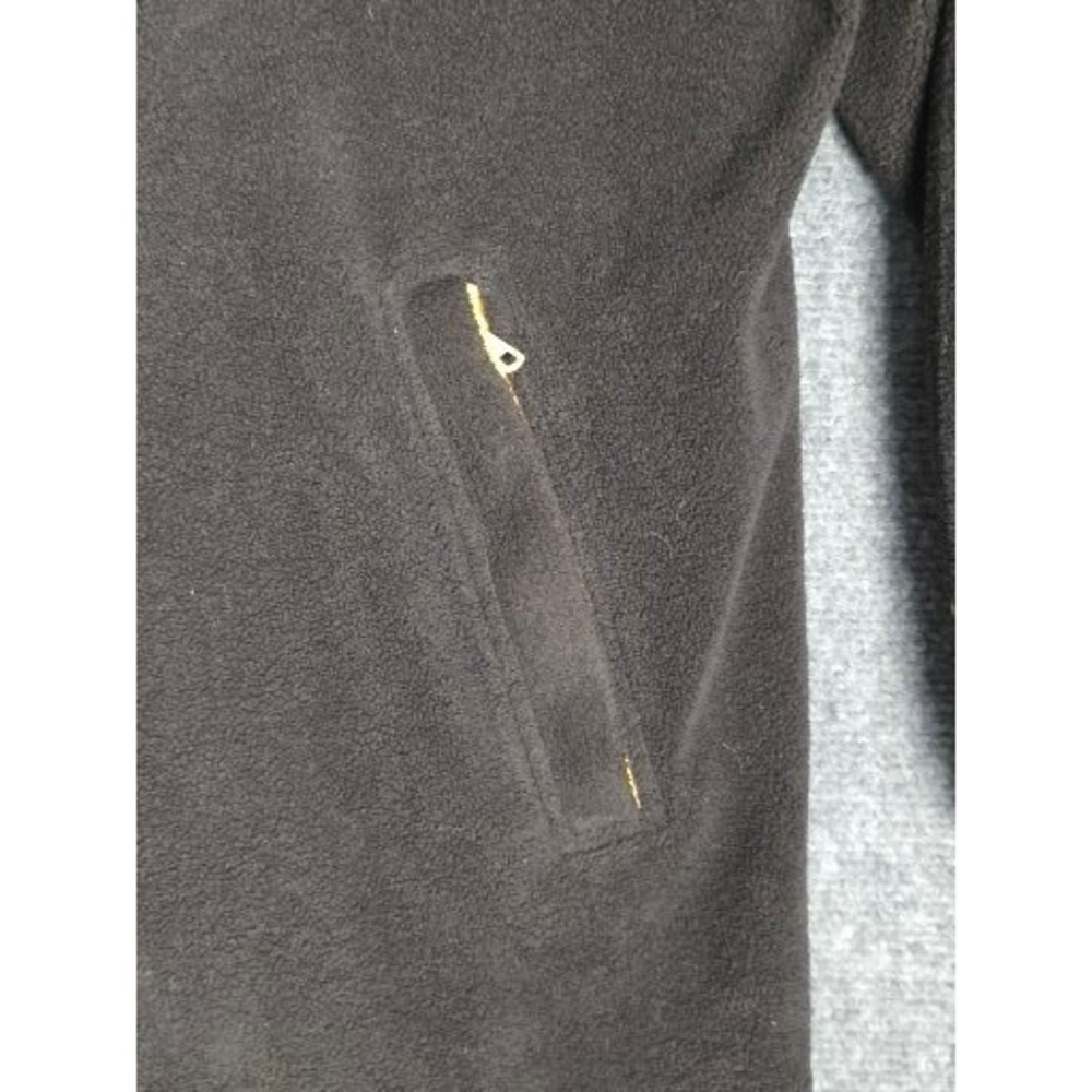 VTG Pittsburgh Steelers Fleece‎ Jacket Full Zip Mens Free Size Black Yellow Logo - Picture 8 of 9